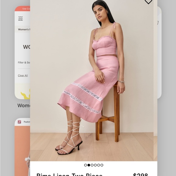 Reformation Rima Linen Two Piece set - Picture 3 of 8